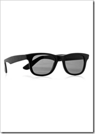 Cutler and Gross D-frame leather sunglasses