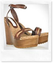 Stella McCartney Faux-leather and rope wedge sandals