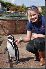 Hannah Shaw (Breast Cancer Campaign) with Dippy (resized)