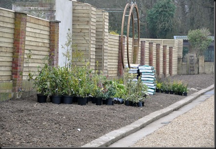 Park's new frontage ready to be planted out 16 March 11