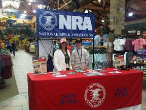 Mitchell Hunt's family at NRA recruiting booth