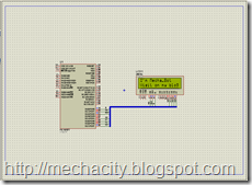 PIC16F877 with LCD 16x2 on Proteus