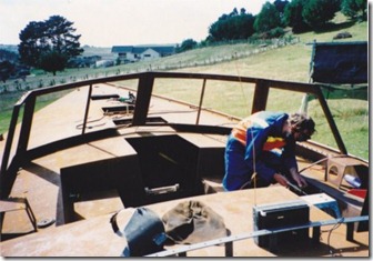 29 Freewind, Bay of Islands, cock pit in place