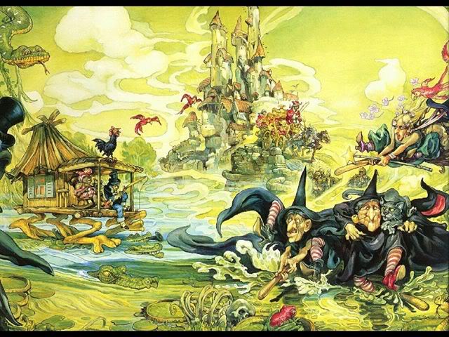 Witches Abroad cover by Josh Kirby Witches Abroad cover art by Josh Kirby