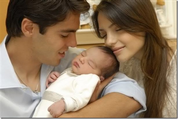 kaka y su esposa, cristianos