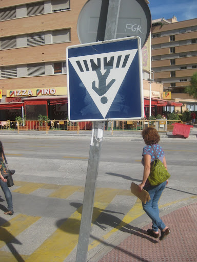 Paso de Cebra invertido