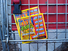Scratchers trapped in cart