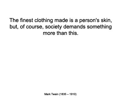 Warmenhoven & Venderbos Blog fashion quote by Mark Twain