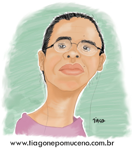 Caricatura da Marina Silva