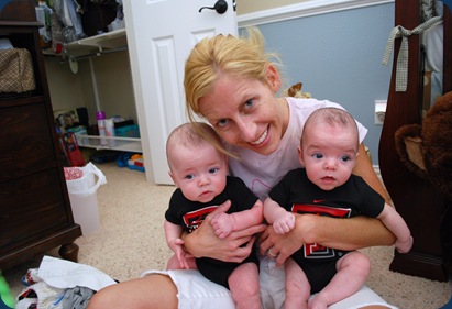 mom and her texas tech boys