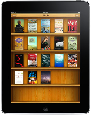 iBooks running on the iPad