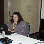 Picture of Renee from TRC discussing the behavior module