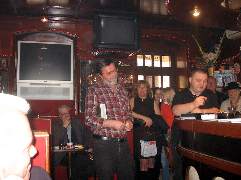 Ivica Smolec - "Jutro poezije", kafić "Baza", Zagreb 2008.
