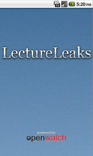 LectureLeaks Lecture Recorder
