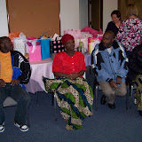 Left to Right: Odas, Violette, Andrew, and Diane<br />
Anesie was unable to make it because she had her baby the day of the shower