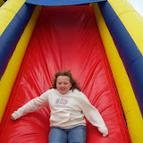 Carissa riding the slide