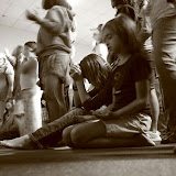 Children praying and worshipping