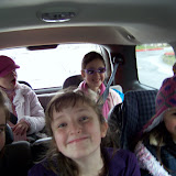 Left to Right: Joanne, Grace, Rebekka, Joy, and Hosannah heading home