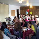 Each table was decorated by a different member of the church