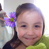 Hosannah with a lovely flower in her hair