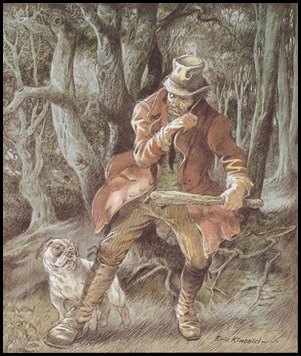 The countryside terrified him. Every shadow at night took on the appearance of some fearful object.