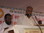Dr.Ajith Fernando & Sunny.K.John achen....The message was from John 14, "I am the way, the truth & life"...A doctrinal exposition about Jesus Christ - the way & truth. Also explained the uniqueness of Jesus with respect of the claims of other religions too...