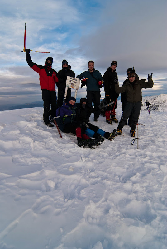 Poza de grup pe Varful Retezat la 2485 m altitudine