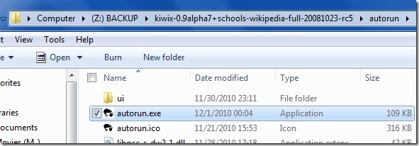 autorun exe