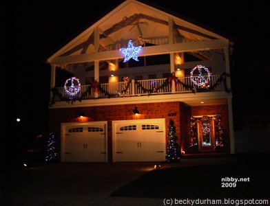 Nibby Priest Home Christmas 2009 Outside Lights