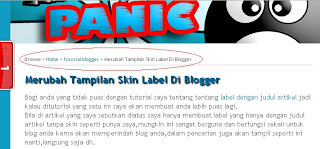 Membuat menu navigasi breadcrumb