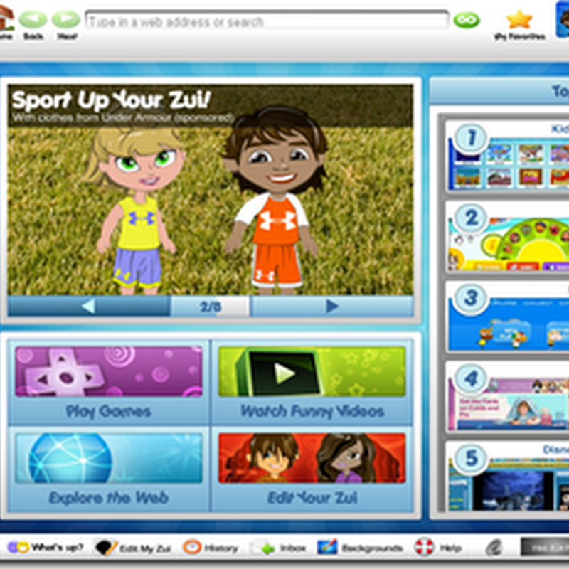 Browser Internet Sigur pentru Copii :KidZui !