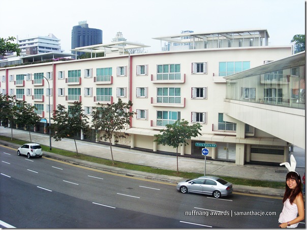 View outside hotel room
