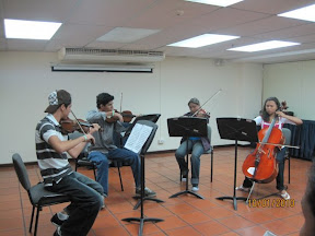 Cuarteto Chilingirian. Cátedra Música de Cámara a Músicos de Fesnojiv. Cumaná. Enero 2010