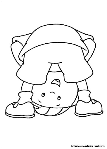 caillou dibujos para pintar