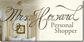 Mrs. Howard Personal Shopper Blog