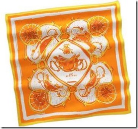 Hermes Orange Scarf