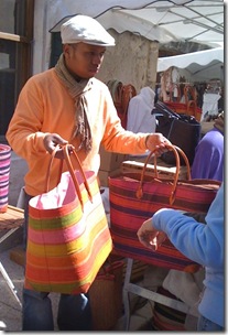 An Orange Enthusiast at the St. Remy Market