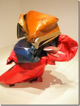 Crushed car scultpure