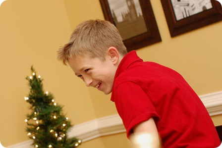 eve dinner - ryan laughing