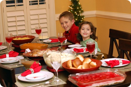 eve dinner - ryan and megan