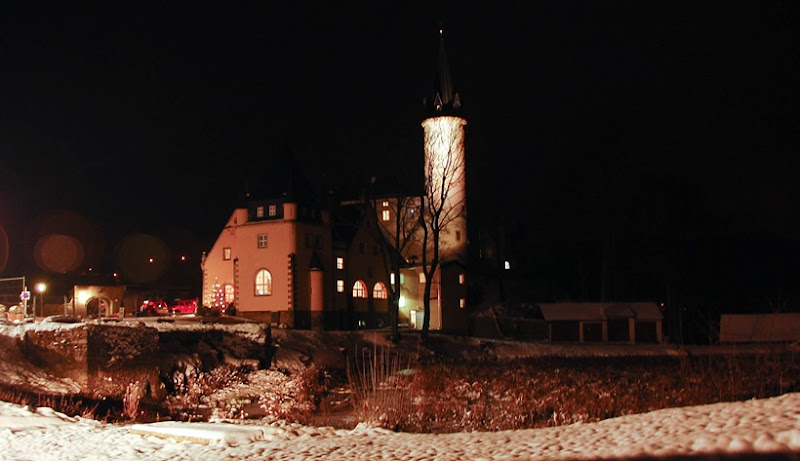 castle hotel at night