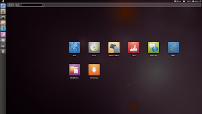 Unity home screen screenshot ubuntu 10.10