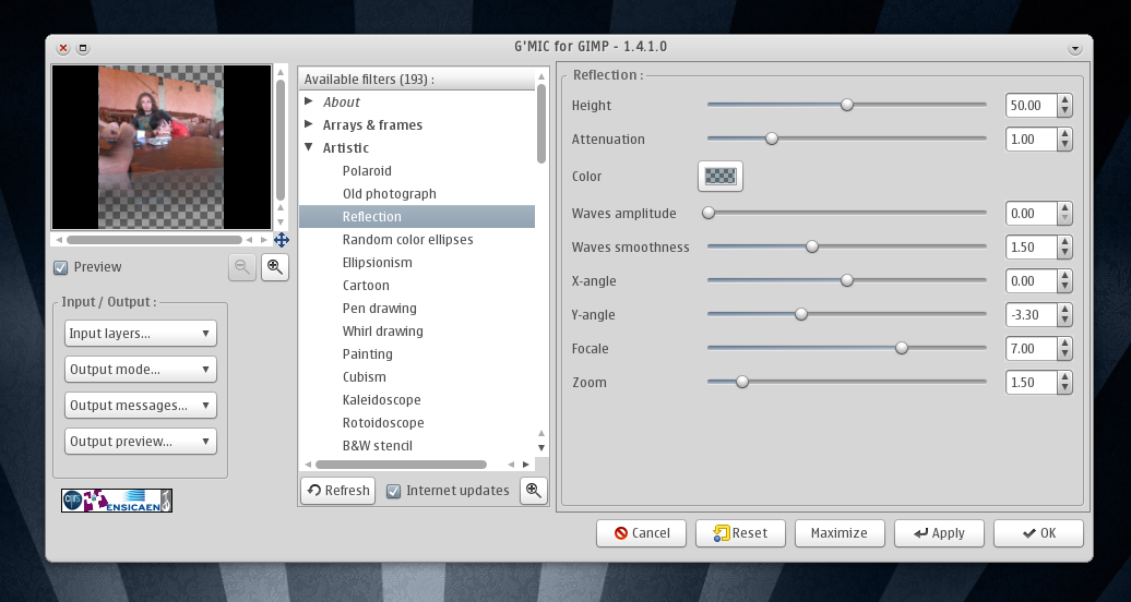 G'MIC More Than 190 Image Filters And Effects For GIMP  Upd8