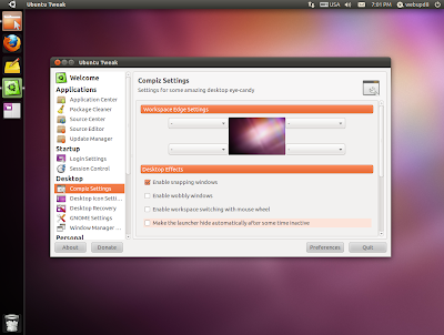 Ubuntu Tweak Unity launcher autohide