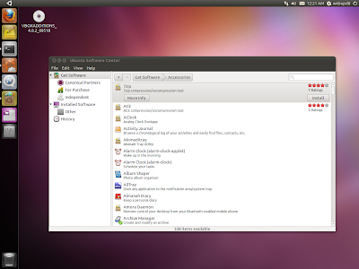 Ubuntu 11.04 software center ratings