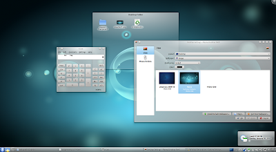 KDE 4.6 Oxygen Transparent screenshot
