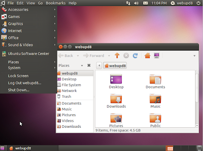 Ubuntu 11.04 classic desktop