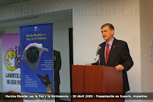 Gobernador Binner adhiriendo a la Marcha Mundial