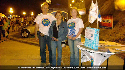 Gabriel Gomez, Roxana Rinaldi, Irene Schmidt, Marcha Mundial en Colectividades San Lorenzo