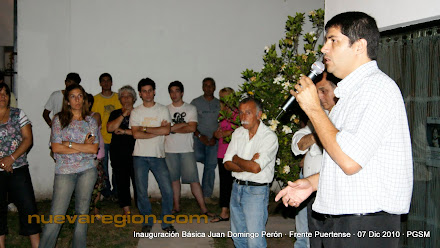 Jorge Rú - Inauguración Básica JDPerón en PGSM